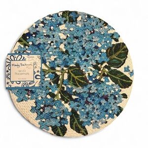Mandy Buchanan Blue and Green Floral Placemats Set of 4